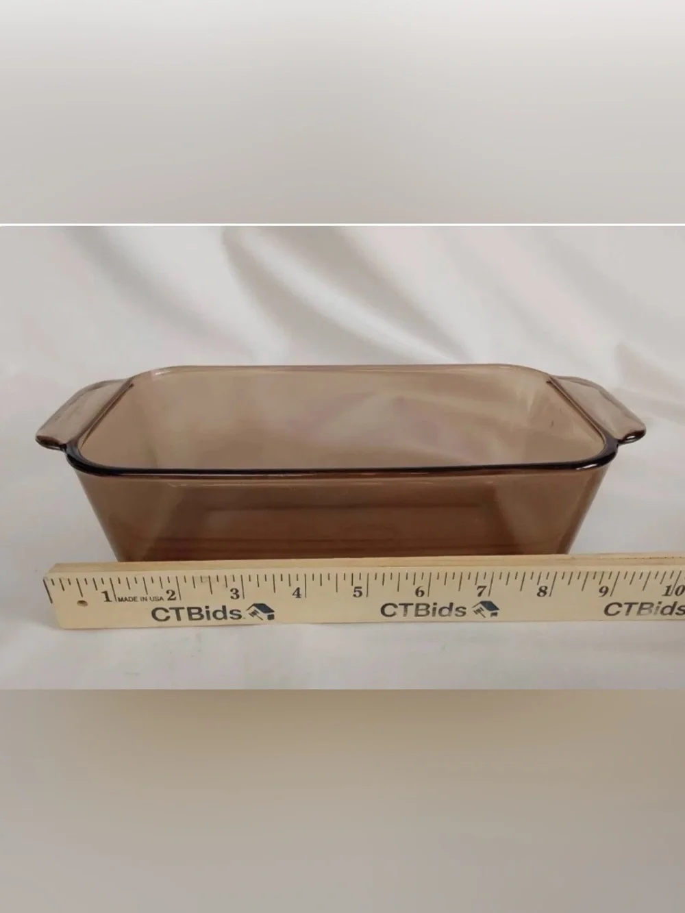 4pc Vintage Amber/Brown PYREX Baking Dishes- Some Chips